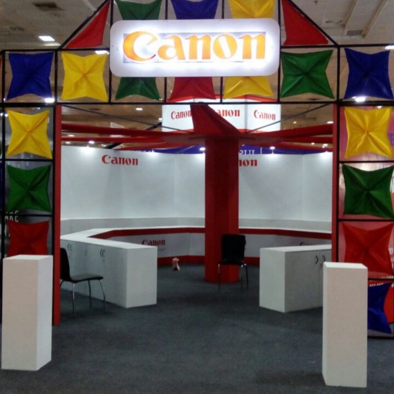 Canon stall by Prominence Events and Branding